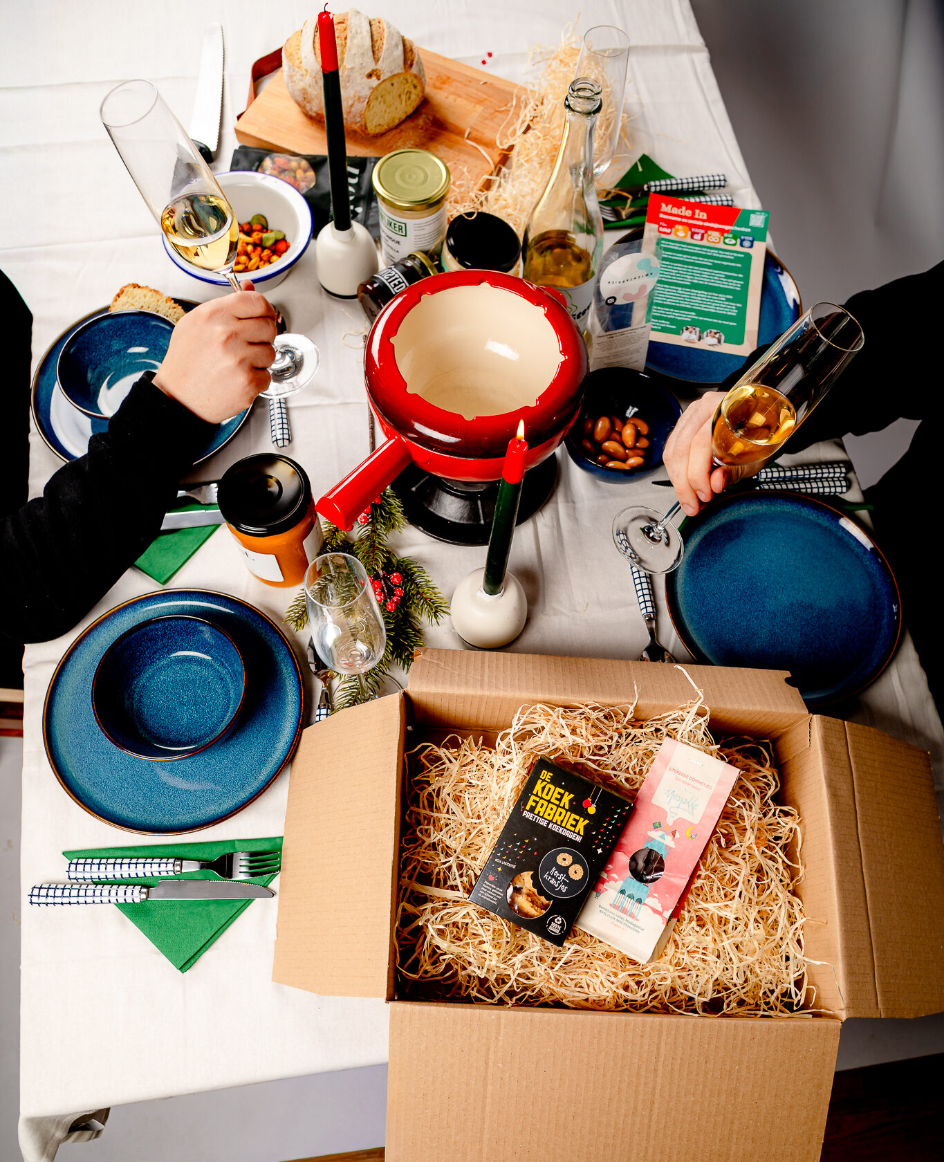 Duurzame kerstpakketten en relatiegeschenken van Made In, lokaal samengesteld in Utrecht