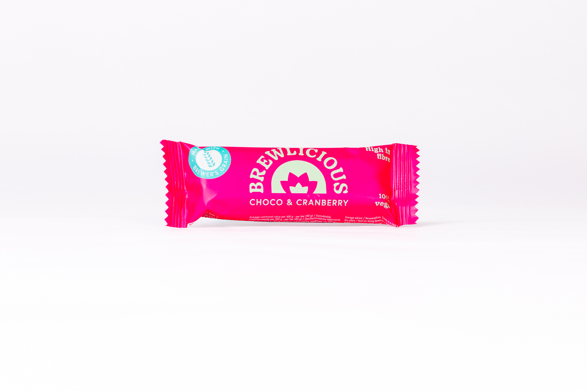 Brewlicious bar Choco Cranberry van restgraan gemaakt